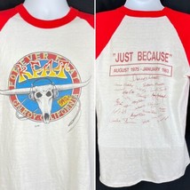 KFAT Country Radio Vtg 1975-1983 Jersey T-Shirt size Large Just Because DJ Sigs - $132.40