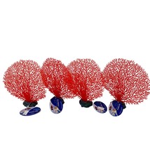 Penn-Plax Red Fan Coral 4 pack - £7.22 GBP