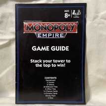 Game Parts Piece Monopoly Empire 2014 Hasbro Replacement Rules Instructi... - $3.99