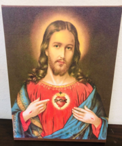 Sacred Heart of Jesus Canvas 16&quot; x 12&quot;, New - £33.33 GBP