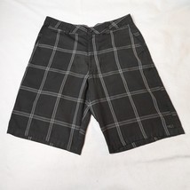 Men&#39;s Shorts O&#39;neill Flat Front Short for Men Black Plaid 34 - $14.25