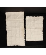 2 Vintage Handmade Woven Oblong Doilies Table Protector Pulled Thread De... - €4,36 EUR