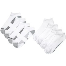 Reebok Men&#39;s Performance Training Low Cut Socks 8 Pack White Shoe Sz 6-12.5 - $18.67