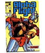 ALPHA FLIGHT #53-Jime Lee Wolverine art-Comic Book-1987 - £13.89 GBP