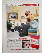 1956 Winston Cigarettes Garry Moore TV Show Advertisement Vintage Tobacc... - $40.83 CAD