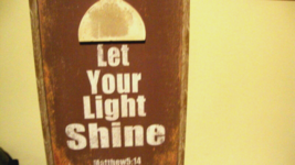 Let Your Light Shine -Matthews 5:14 Led wood Sign - 24 inch image 3