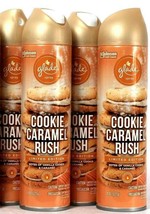 4 Glade 8 Oz Limited Edition Cookie Caramel Rush Essential Oils Infused Spray - £19.92 GBP