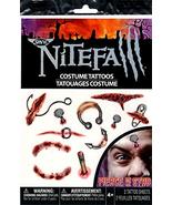 Realistic Zombie TEMPORARY FAKE TATTOOS Walking Dead Horror Costume-PIER... - £2.13 GBP