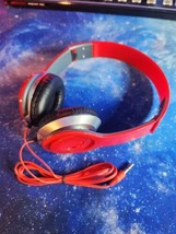 Foldable Headphone  Stereo Dj  3.5 Mm  Stereo Earphones Red - £4.08 GBP