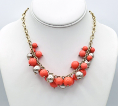 Anne Klein Faux Pearl Peach Bauble Necklace - $15.84