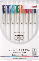 Uni Ball One, Gel Ink 0.38Mm Ballpoint Pen, 8 Colors Set (UMNS388C) - £10.41 GBP