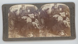 c1900&#39;s Real Photo Stereoview Keystone &quot;It&#39;s a Long Lane That Has No Turning&quot; - £14.60 GBP
