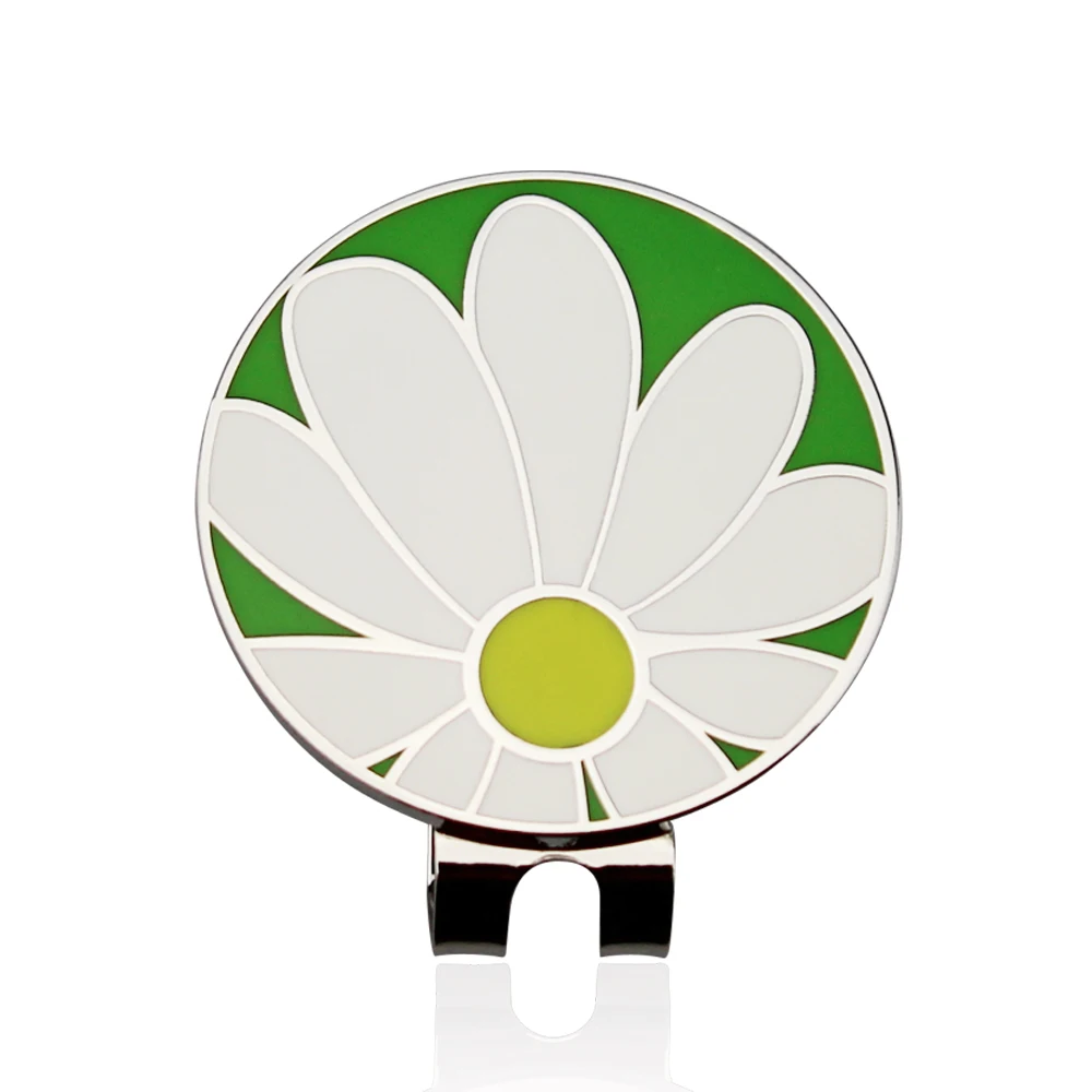 1pc New Arrival Flower Golf Marker Golf Cap Clip Golf Ball Mark Alloy Profession - £78.73 GBP