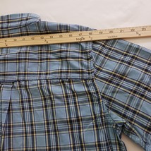 Chaps Easy Care  Men's Blue & Yellow Plaid Long Sleeve Button Down Shirt Size L image 11