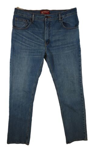 Primary image for Arizona Jeans Co Men’s Slim Straight  36 x 32 Medium Blue Wash Denim