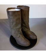 Massini Tori Distressed Gray Speckled Mid-Calf Fashion Boot  Sz 8 - $1,618.62 MXN