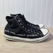 Converse x Kurt Cobain Shoes Size 13 Black Punk Rock Means Freedom Return - $346.49
