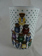 Otagiri Japan Jan Jameson Teddy Bear Pyramid coffe Mug tea Cup 4&quot; tall - £15.81 GBP