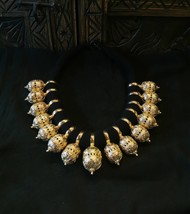 Moroccan Golden Jewelry, Moroccan Jewelry , Berber Ethnic Necklace, Trib... - $314.10
