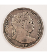 1816 Great Britain Silver 1/2 Crown in Very Fine VF Condition KM #667 - $2,332.44 MXN