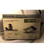 Belkin Wireless G Plus Notebook Card for Wireless Network New in Box - $12.00