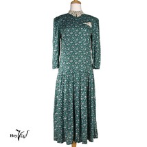 Vintage Jane Schaffhausen Belle France Cotton Print Dress - W 32&quot; sz 8 -... - £54.48 GBP