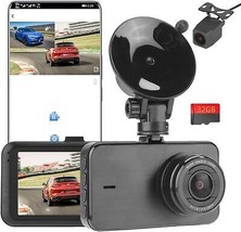 Car DVR Back Up Car Camera Rear View 2.5K Video WiFi 1440P Recorder 3&quot; inch 1080 - £34.68 GBP