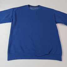 Fruit of the Loom Men's Blue Cotton Blend Pullover Long Sleeve Sweatshirt Size M image 6