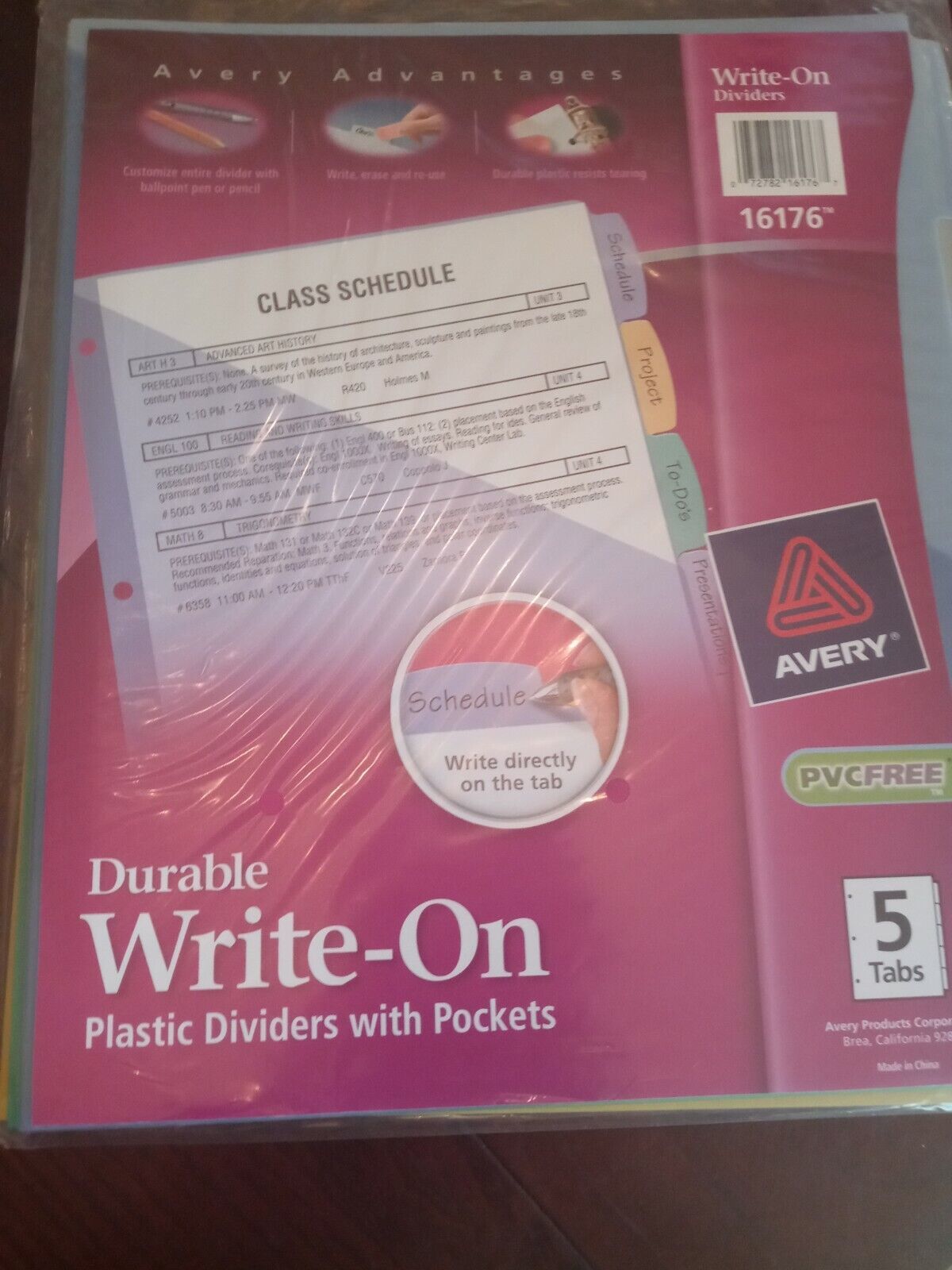 Avery Advantage Durable Write-On Plastic Dividers With Pockets - $15.72