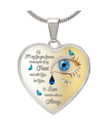 Luxury Graphic Heart Necklace I&#39;ll cry for You forever - $75.15 CAD+