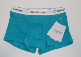 Calvin Klein Mens Small Cotton Stretch This Is Love Trunk Underwear Gree... - £15.53 GBP