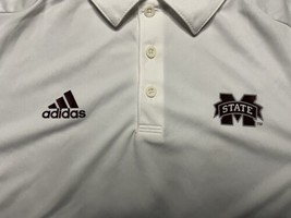 Adidas Climalite Polo Short Sleeve Shirt Mississippi State Bulldogs Men’... - £23.33 GBP