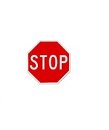 ULine Model H-2380-SIGN  Traffic 18&quot; x 18&quot; Stop Sign - White/Red H2380 2... - $799.15 MXN