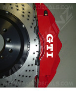 VW Volkswagen GTI Logo Brake Caliper Decals Kit Stickers Premium Quality... - $15.09 CAD