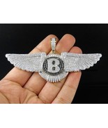 Hip Diamond Hop Custom Bentley Pendant 10K Yellow Gold Fn Flying B Charm... - $324.55 CAD