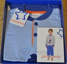 Pijama 3 Botones Manga Larga Niño Algodón Primero Art. E10203 - $17.80
