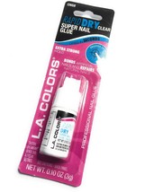 L.A. Colors Rapid Dry Super Nail Glue - Dropper Tip - 0.10oz /3g - *CLEAR* - $3.00