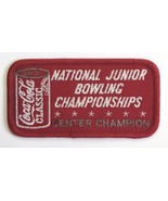 Coca Cola National Junior Bowling Championships Center Champion Patch Vi... - £8.12 GBP