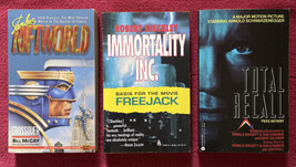 3 New/Unread Sci-Fi Lot: Total Recall, Immortality Inc (Freejack) &amp; Riftworld VG - £33.18 GBP