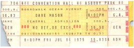 Dave Mason Concert Ticket Stub July 4 1975 Asbury Park New Jersey - $34.64