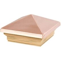 Waddell Manufacturing 220 Exterior Post Top 4&quot; x 4&quot; Treated Pine Copper ... - $44.47 CAD