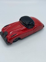 Vintage Jaguar XK150 Friction Toy Car 1950&#39;s Tin Toy Coupe Japan - $42.74