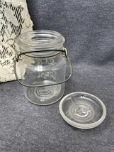 Vintage Ball Ideal Wire Locking Jar 5 1/4&quot; Tall Nice # 9 Is Embossed On Bottom - £11.94 GBP