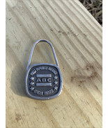 Vintage ABC Bowling Award Keychain Key Ring Hangtag Fob Most Improved Av... - $8.42