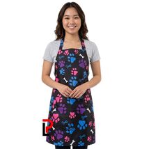Waterproof Grooming Apron Adjustable Hair Resistant Pet Salon Theme Repe... - $50.89