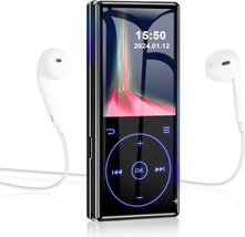 96GB MP3 Player with Bluetooth 5.0: Portable Lossless Sound Music Player with HD - £45.16 GBP