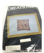 Create Your Own Needlepoint Kit Dogwood &amp; Lace Pillow 14x14 Vintage   - £27.94 GBP