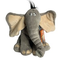 Horton Hears a Who Plush Elephant Macys 2008 Mini Book Dr Seuss 14in Seated - $23.20