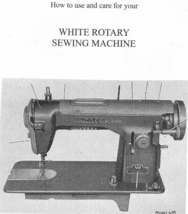 White 659 Rotary Model Sewing Machine Instruction Manual - £10.38 GBP