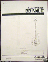 Yamaha BBN4 L III Left Handed Bass Guitar Service Manual and Parts List Booklet - $9.89